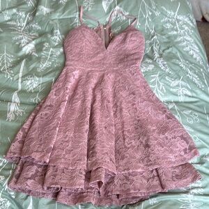 Windsor Mauve Lace Kids Dress